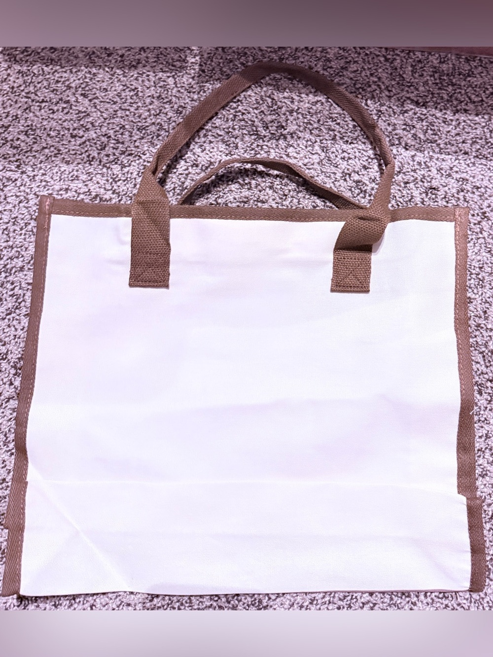 Peanuts Brown and Cream Snoopy & Woodstock Canvas Tote - Picture 4 of 4